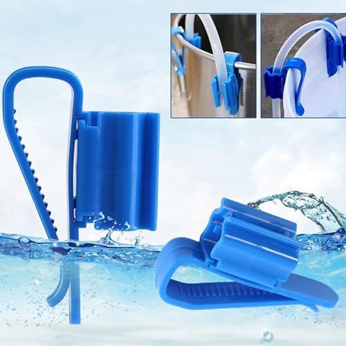 2Pcs Fish Tank Mounting Clip, Adjustable Water Pipe Hose Holder for 0.31"-0.62" Diameter Aquarium Tube, Aquarium Air Pump Accessories (Black) - color: Black