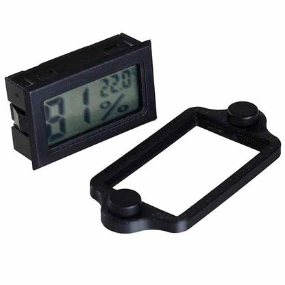 2PCS Magnetic Temperature and Humidity Monitor Jumping Spider Enclosure Accessories Digital Thermometer Hygrometer Gauge for Reptile Terrarium Tanks, Gecko Bearded Dragon (Rectangle) - color: Rectangle