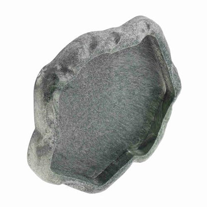 Pssopp Reptile Feeder Bowl, ABS Resin Rock Design Water Dish, Shallow Food Bowl with Smooth Surface Easy to Clean, for Lizard Gecko Bearded Dragon Terrarium Use (Small) - size: Small