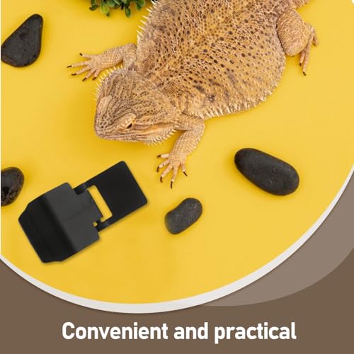 6Pcs Escape Aquarium Lid Clips Terrarium Lock for Snakes and Turtles Easy to Install Reptile Cage Latch Secure Aquarium Covers for Pet Containment