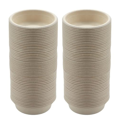 Gecko Feeding Cups, 100-Pack 1 Oz Small Paper Bowls for Crested Gecko Food and Water, Disposable Condiment Cups for Reptile Feeding Dishes and Ledge Accessories, Biodegradable