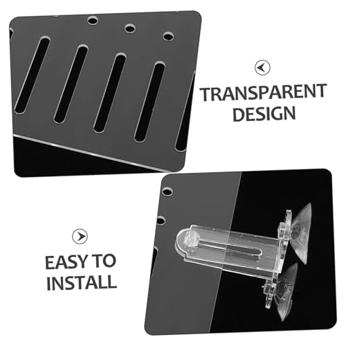 BESPORTBLE 1 Set Fish Tank Divider - Transparent Acrylic Aquarium Isolation Net Adjustable Fish Separator Dividing Net Plate for Shrimp Reptiles