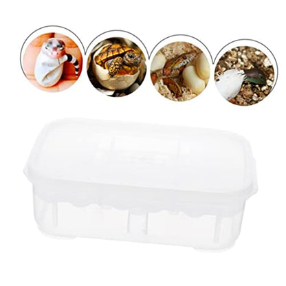 Yardwe Reptile Incubation Box for Lizards and Geckos Egg Hatching Container Sturdy Hatchery Box Ventilation for Reptile Breeding