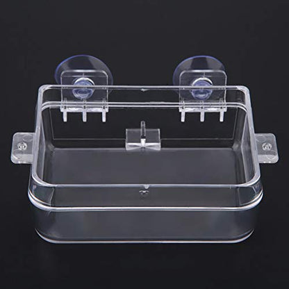 Reptile Food Feeder, Anti Escape Design, Multi Functional Hydration and Feeding Dish, Non ABS, for Reptiles and Amphibians