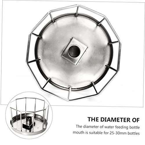 BESPORTBLE Automatic Water Dish for Reptiles Stainless Steel Turtle Feeder Automatic Turtle Feeder Gravity Feed System