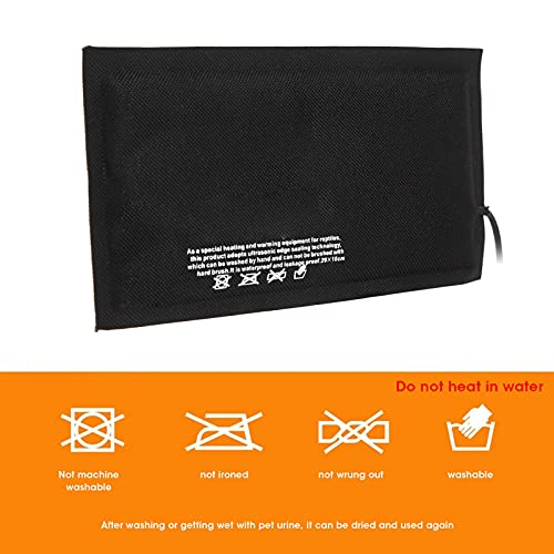 plplaaoo Constant Temperature Under Tank Terrarium Warmer Heating Mat, Reptile Heating Pad, Adjustable Temperature Under Tank Terrarium Heater, Heat Mat for Turtle Snake Frog Lizard Small Animals(L) - size: Large