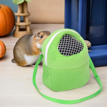 ULTECHNOVO 3pcs Hamster Carrier Travel Bags Lightweight Woolen Small Animal Carrying Case for Rabbits and Hamsters, Easy to Carry Shoulder Bags for Outdoor and Casual Outings