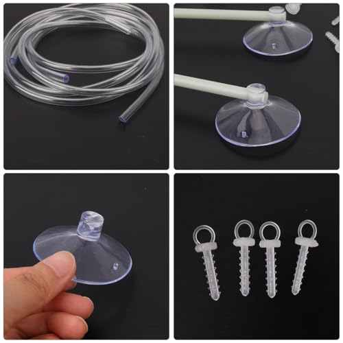 Aquarium Floating Plant Corral, Fish Feeding Ring Can Adjust Height with Water, Aquarium Floating Plant Barrier Suitable for Most Aquariums and Floating Plants