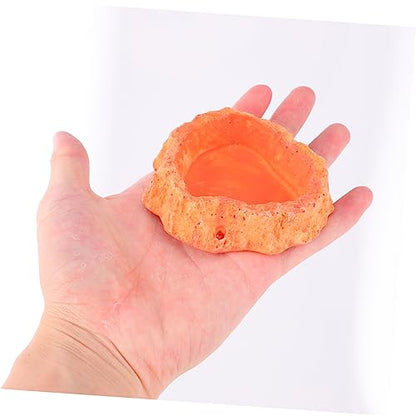 LIOOBO Crawling Food Dish for Lizards Reptile Feeder Odorless Reptile Supplies Water Storage Basin Pet Food Container Lizard Tank Accessories