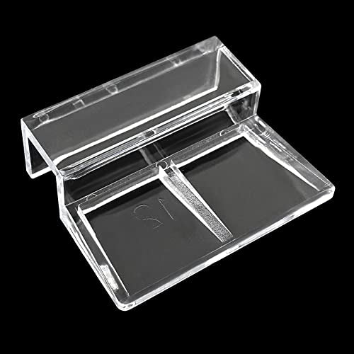 Aquarium Lid Clips, 12MM, 8 Pack | DIY Aquarium Lid Holder, Clear Acrylic, Fish Tank Support, Aquarium Glass Holder - size: 12MM