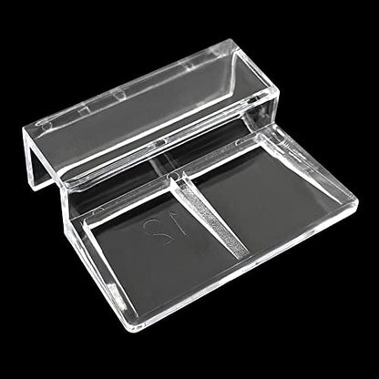 Aquarium Lid Clips, 12MM, 8 Pack | DIY Aquarium Lid Holder, Clear Acrylic, Fish Tank Support, Aquarium Glass Holder - size: 12MM