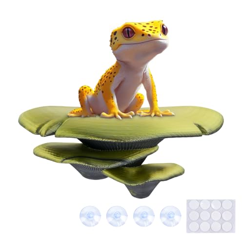 Westant Mushroom Decor for Reptile Tank, Pet-Safe (Forest, Trio) | Realistic terrarium plants for fish tanks, leopard & crested geckos, bearded dragons, tree frogs, and snakes - color: Forest, size: Trio Cap