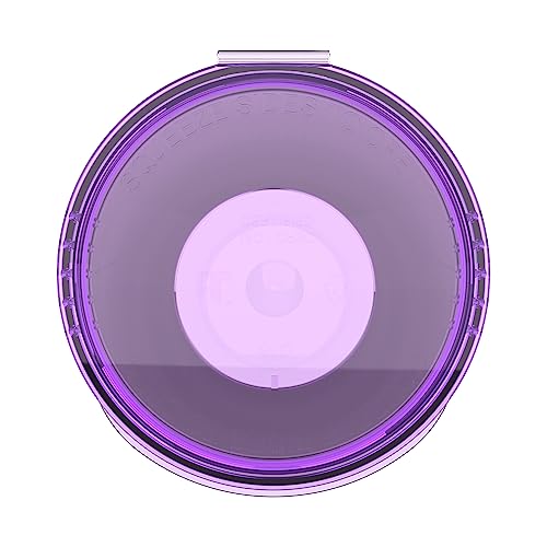 60 Dram CR Plastic Packaging Pop Top Containers - Child Resistant Travel Holder Vial Bottles - 75 qty (Translucent Purple) - color: Translucent Purple