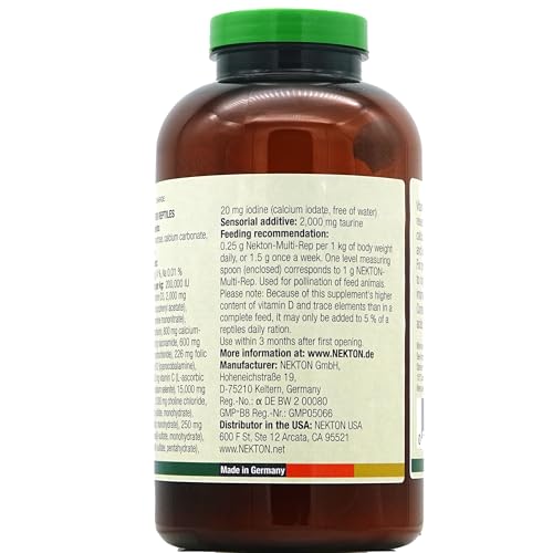 Nekton Multi-Rep Vitamin and Minerals for All Reptiles, 700gm/1.54Lb - size: 1.56 Pound (Pack of 1)
