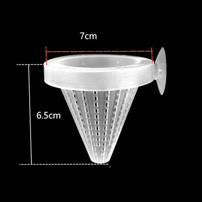 4PCS Aquarium Nematode Feeder, which Comes with Suction Cups for, and Aquarium Live Red Worm Feeding Cone Cups