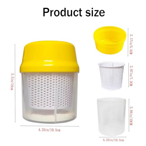 Reptile Cricket Calcium Mixer, Cricket Powder Mixer, Uniformly Mix Reptile Feed, Cricket Nutrients Shaker, Insect Feeder for Gecko, Chameleon, Lizard, Snake
