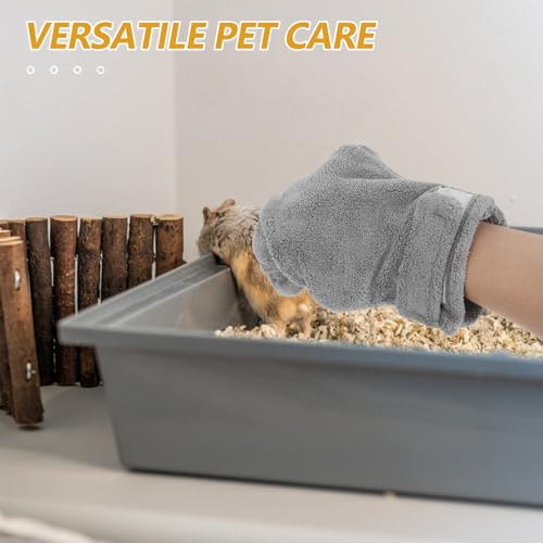 Bite Resistant Gloves for Hamsters - Animal Handling Gloves - Bite Proof Pet Protective Mittens Hamster Accessories for Reptile Bird and Chinchilla