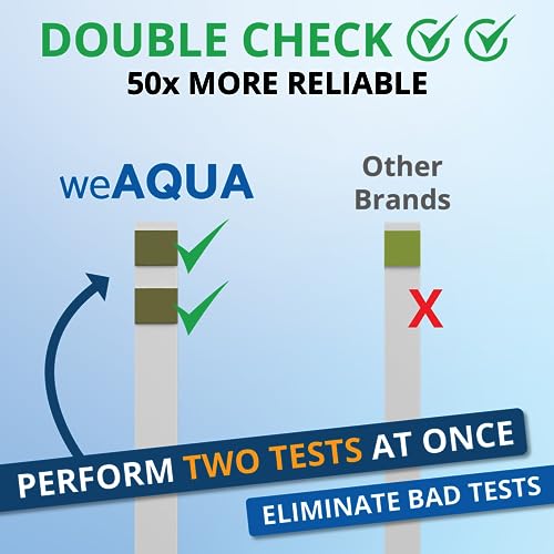 DoubleCheck Water Hardness Test Kit 200 Strips with Sample Cup - Hard Water Testing Strips (0-25 gpg / 0-425 ppm)