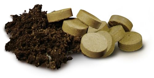 100 Pack Compressed Sphagnum Peat Moss Quick Grow Soil Pellets for Seed Starting or Transplanting
