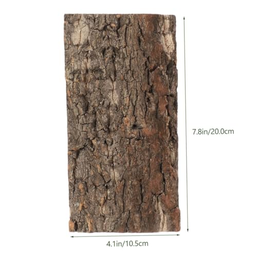 Kisangel Cork Bark Aquarium Decor 4Pcs Terrarium Bark Background Natural Reptile Tank Accessory Reusable Cuttable Cork for Fish Tank Background for Aquarium