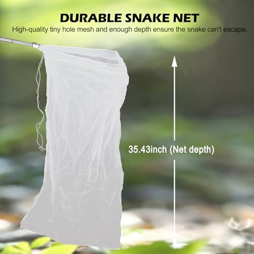Snake Grabber Tool, 62” Professional Aluminum Alloy Telescopic Rattle Snake Tongs, Reptile Grabber Snake Catcher Wide Jaw Handling Tool with Lock