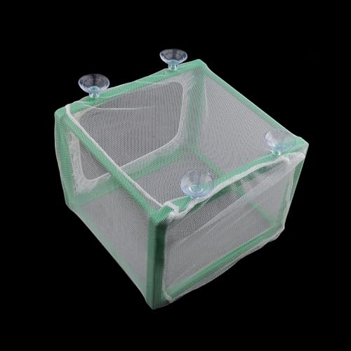 Xiaoyztan Aquarium Breeder Box with Suction Cup for Baby Fish | Plastic mesh breeder box for isolating baby fish in aquariums - size: 6.3"L x 5.51"W x 5.9"H