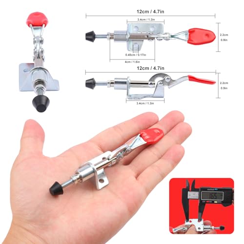 20 Pack 301A Push Pull Toggle Clamp, 100 lbs Holding Capacity, Mini Push Pull Clamp for Woodworking, Welding (301AM) - size: 20 Pack 301A