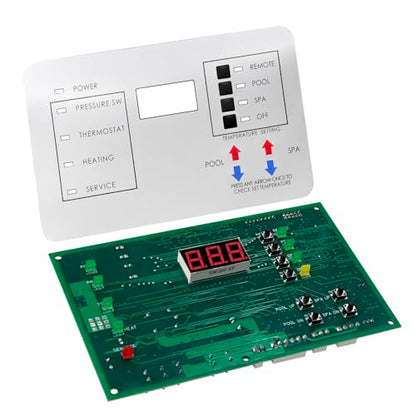 472100 Digital Display Temperature Controller Board Fit for Pentair MiniMax NT Series Pool and Spa Heater Fit for HTR 200 250 300 400 Models, Includes Temperature Control Board and Keypad