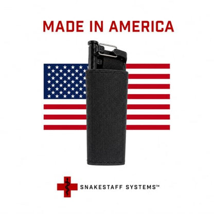 Snakestaff Systems Tourniquet Sleeve – Made in The USA | EDC Tourniquet Holder Pouch | Tactical TQ Holster Case for Duty Belt | Snakeskin Plus - color: Black, size: Regular (1")