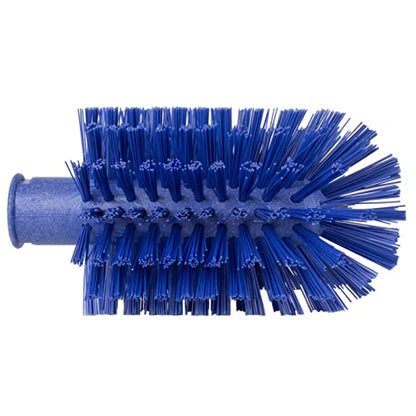 SPARTA Industrial Tank Brush Head Pipe Brush Head, Drain Brush with 3/4" Thread Hole (Handle Not Included) for Commercial Use, Plastic, 6.7 x 3.5 Inches, Blue - (Pack of 1)