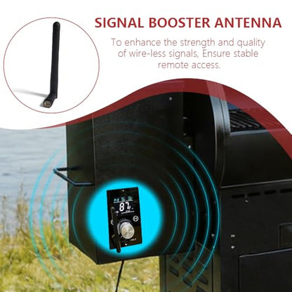 Universal WiFi and Bluetooth PID Digital Thermostat for Traeger Control Panel Replacement for Pit Boss、Traeger、Zgrill Pellet Grill Smoker， App-Enabled Thermostat Controller - size: PID Digital ControlControl