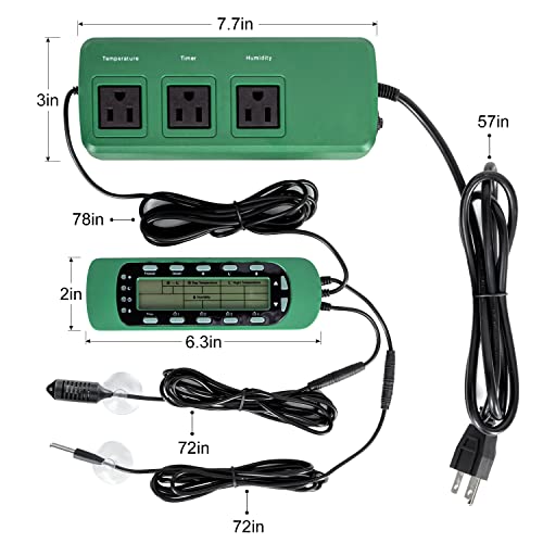 Repti Zoo Digital Reptile Thermometer Hygrometer Controller THC15N - color: Thermometer Hygrometer Controller