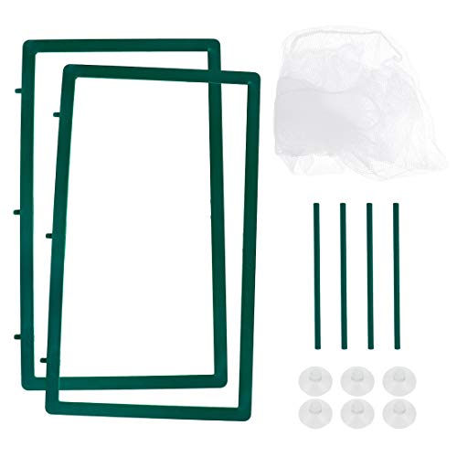 Xiaoyztan Aquarium Breeder Box with Suction Cups for Baby Fish | Plastic breeding box for isolating baby fish in aquariums with suction cup mount - size: 10.4"L x 6"W x 6.1"H