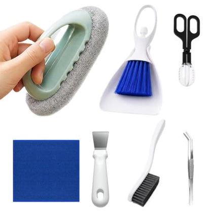Bearded Dragon Tank Cleaning Kit with Brush Dustpan | Lizard Gecko Tank Cleaning Kit for Lizard Gecko Snake Turtle Frog Home Terrarium Enclosure