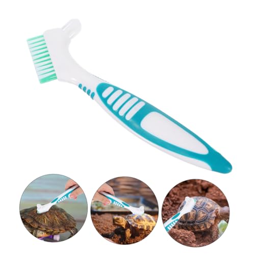 Happyyami 3pcs Turtle Brush Tortoise Shell Cleaning Brush Reusable Lightweight Ergonomic Handle Multi-Purpose for Turtle Care - color: Light Green
