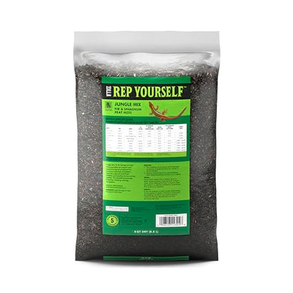 Zilla Pet Reptile Terrarium Substrate Bedding, Jungle Mix, for Frogs, Rainforest Geckos, Toads and Snakes, 8 Quart | For Frogs, Rainforest Geckos, Toads and Snakes - size: 8 Quarts (Pack of 1)