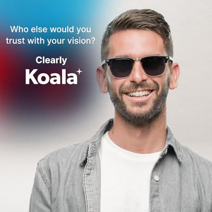 Koala Eyeglass Lens Cleaner Spray Kit | Japanese Microfiber (2 Piece Set) | (1x) Glasses Cleaner Bottle + (1x) Microfiber Cloth | Alcohol Free Eyeglasses, Screen, and Camera Cleaning Kit | Made in USA - size: 2 Piece Set