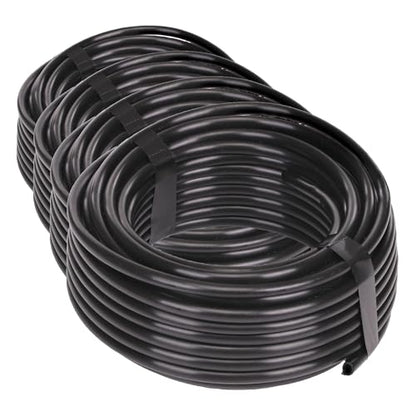 Raidrip 016005P 1/4-Inch Drip Irrigation Supply Tubing, 50-Foot, for Irrigation Systems, Black Polyethylene (Pack of 4) - size: 50 Ft (Pack of 4), style: Polyethylene
