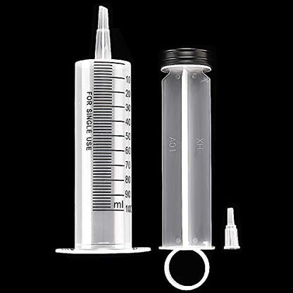 100ml Syringes with Caps (Pack of 4) for Industrial & Scientific - size: 100ml-4pcs