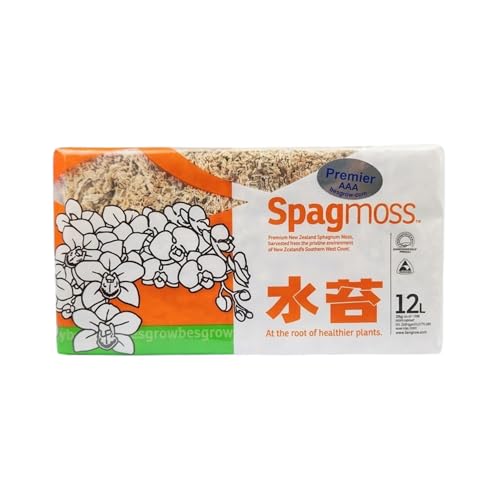 Premium New Zealand Sphagnum Moss, 150g (12L When Hydrated) Premier AAA Grade (150mm, 6" Strands) - Harvested in New Zealand's South Island, Dried and Long for Potted Plants, Orchids, Reptiles | 12L When Hydrated, 150mm/6" Strands, Harvested in New Zealan