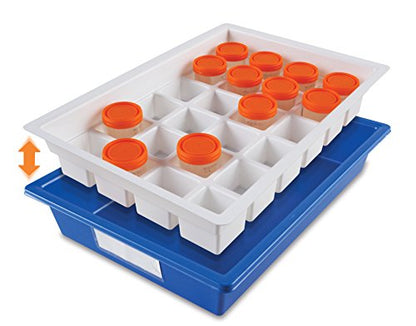 Heathrow Scientific Urine Sample Collection Tray, Holds 24 Specimen Cups, Lightweight, Stackable