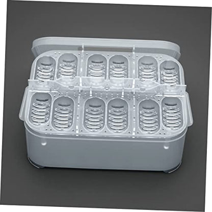 BESPORTBLE Hatchery Breeder Box for Reptiles Snake Lizard Incubation Case Thermometer Egg Capacity Random Color
