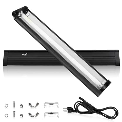 UVB Light for Reptiles Bearded Dragon, T5 UVB Reptile Light Fixture HO UVB Bulb Lighting Combo Kit 10.0 24W UVA UVB Reptile Light Bulb Terrarium Lamp Tube Bar for Snake Gecko Turtle Lizard, 22 Inch - size: T5-22Inch