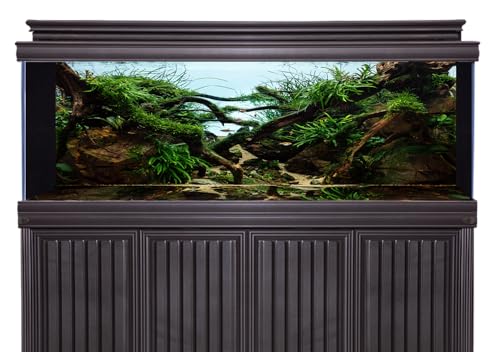 36x18 inches Aquarium Fabric Background Grass Leaves with Stone Aquarium Backdrop River Bed & Lake Aquatic Plant Fish Tank Aquatic Plants Background - size: 36X18inch