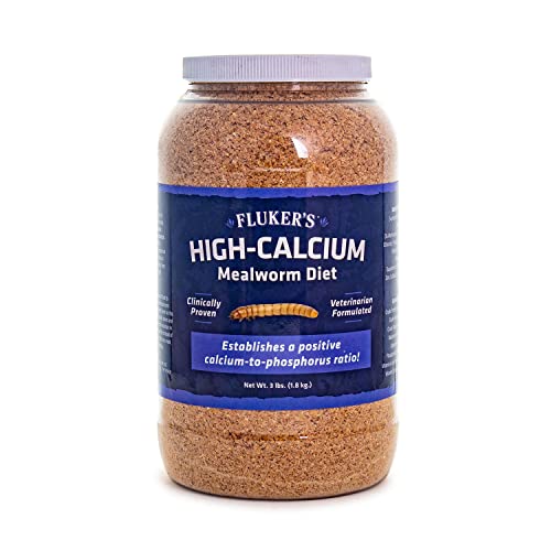 Fluker's High Calcium Mealworm Diet, Can Be Used as a Gut-Loading Food or Bedding, 3 lbs. - size: 3 Pound (Pack of 1)