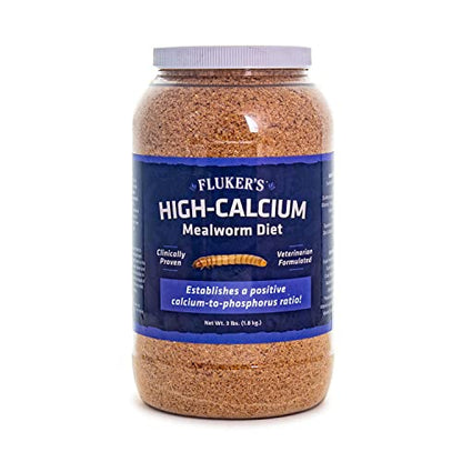 Fluker's High Calcium Mealworm Diet, Can Be Used as a Gut-Loading Food or Bedding, 3 lbs. - size: 3 Pound (Pack of 1)