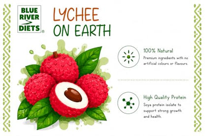 Blue River Diets Complete Crested Gecko Food | All-Natural Gecko Food Made in the UK | 70% Real Fruit | 2.1oz | 60g Lychee on Earth Flavor