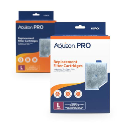 Aqueon PRO Replacement Filter Cartridges Large 6 Pack - size: 6 Pack, style: Pro