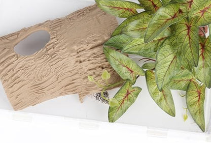Reptile Fake Plants Terrarium Decor fit Leopard Gecko Snake - color: Fake Arrowhead Plants