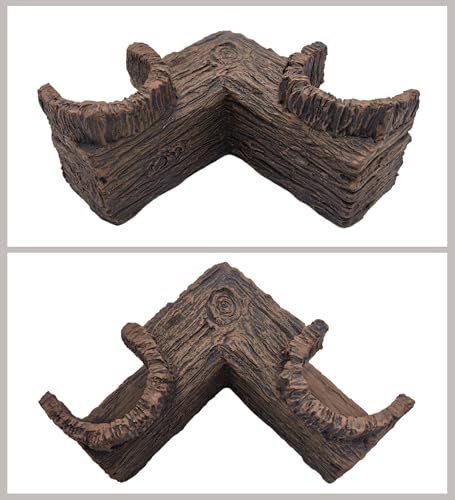 M2cbridge Aquarium Cave Betta Tunnel Driftwood Corners Shrimp House Hideout for Cichlid Breeding(Tree Trunk)